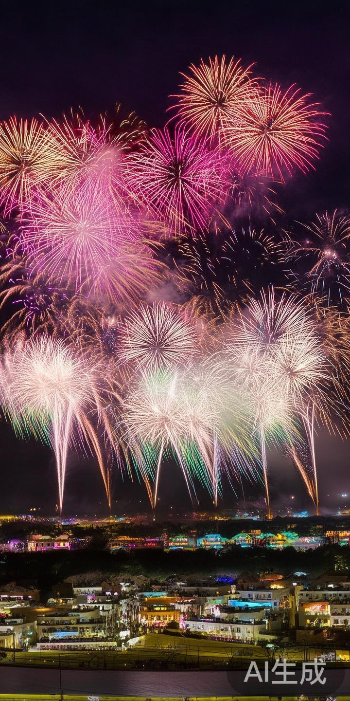 盛大的开幕仪式成为了活动的高潮，一场绚丽的烟火表演